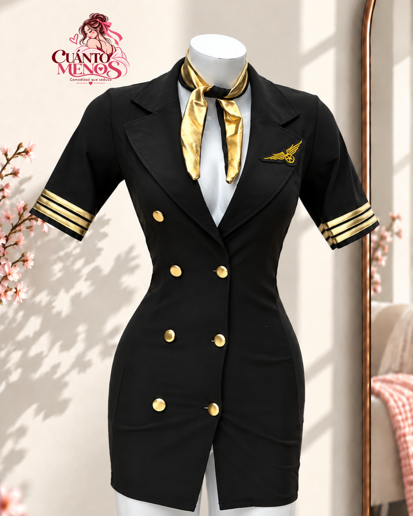 Set Piloto Tentación – Disfraz 2 Piezas Talla S/M